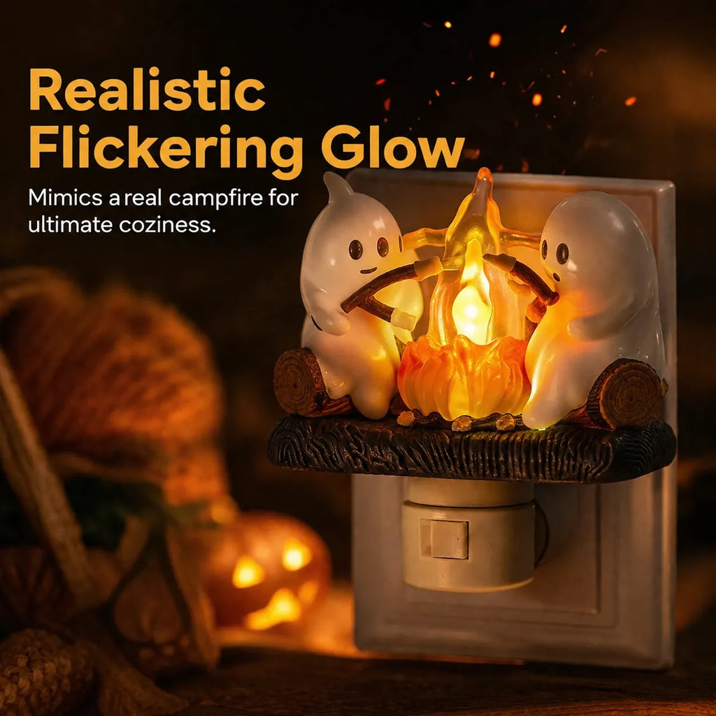 Ghost Campfire Halloween Night Light – Create A Cozy Magical Autumn Glow For Your Home-Last Day Sale-50% OFF🔥