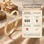 Classic Luxury Textured Bracelet—Elegant everyday jewelry designed for the transformed you.
