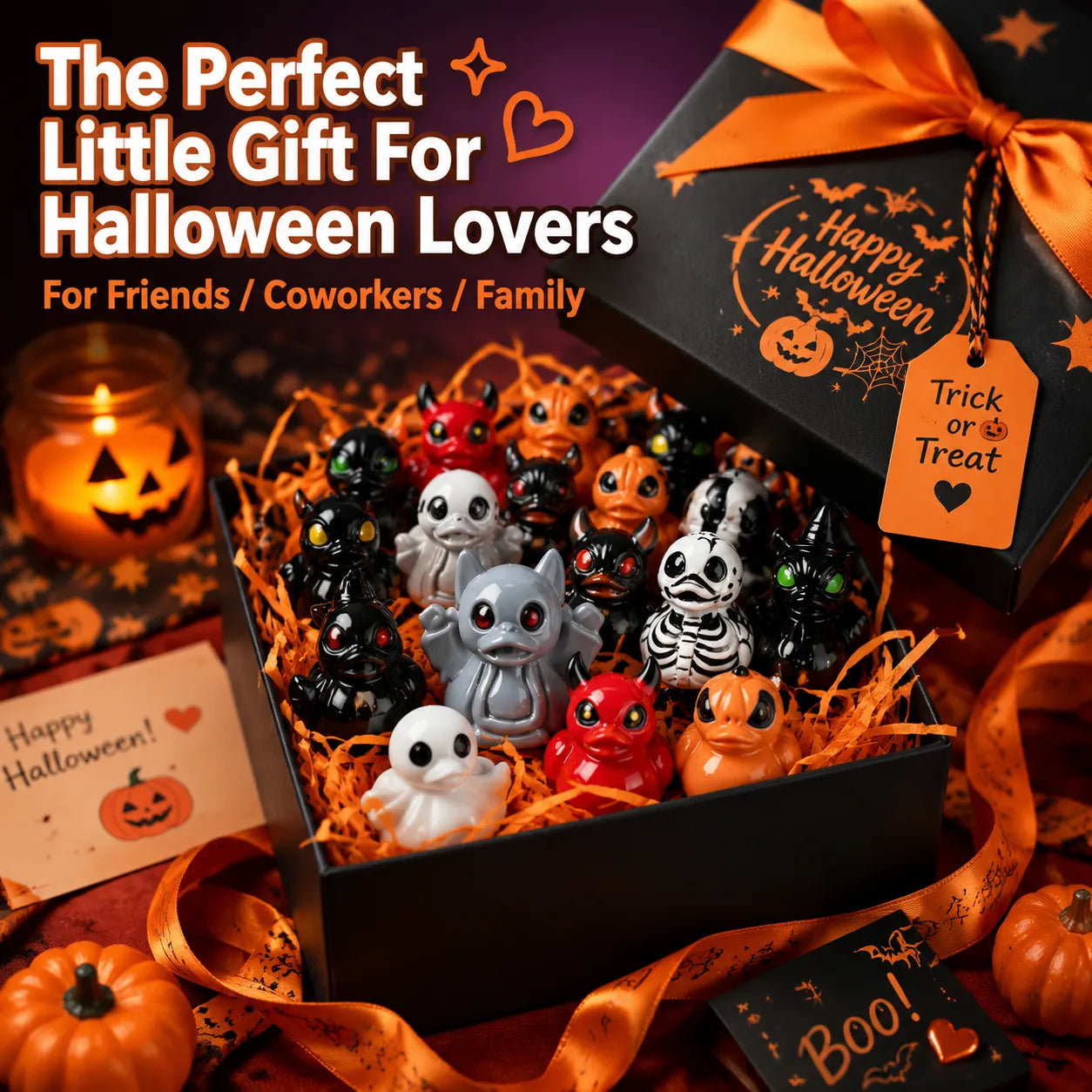 Spooky Ghost Duck Resin Figurine – Cute Halloween Desk Decor, Creepy Cute Mini Statue for Home, Office & Shelf-Last Day Sale-50% OFF🔥