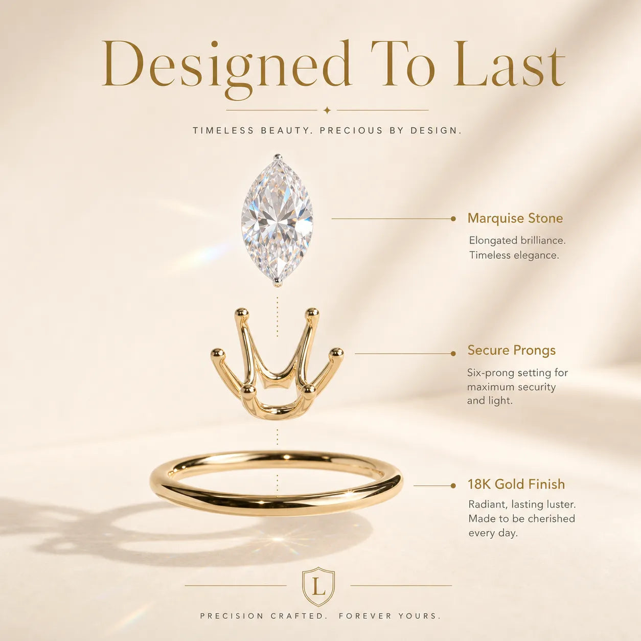 🔥90% OFF Last Day Sale Vintage Marquise Diamond Ring – Elegant Sparkle That Makes Every Hand Look Beautiful