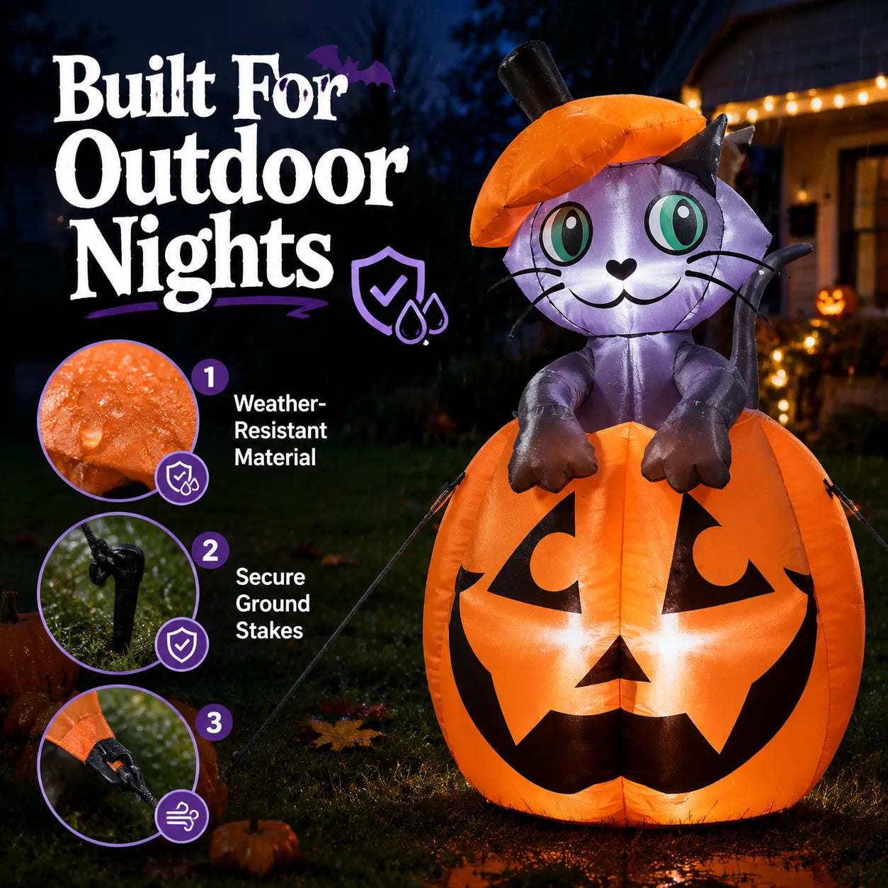 Giant Halloween Inflatable Yard Decoration – Create A Spooky Outdoor Display Everyone Loves
