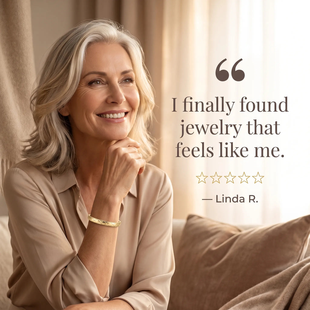 Classic Luxury Textured Bracelet—Elegant everyday jewelry designed for the transformed you.