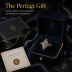 The Empress Marquise Silhouette Ring — Finger-Lengthening 4mm Comfort Band