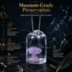 The Oceanic Phantom | Hand-Preserved Real Jellyfish Wet Specimen in Glass Vial