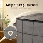 Large Quilt Storage Bag With Strong Handles — Spacious Blanket Organizer For A Cleaner Home Last Day Sale-50% OFF🔥