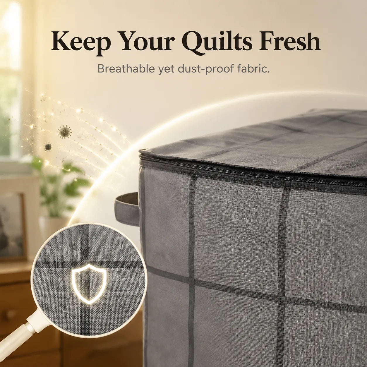 Large Quilt Storage Bag With Strong Handles — Spacious Blanket Organizer For A Cleaner Home Last Day Sale-50% OFF🔥