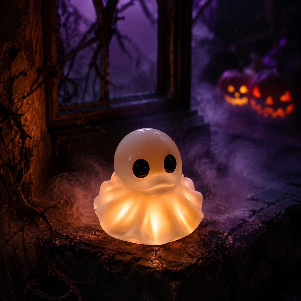 Spooky Ghost Duck Resin Figurine – Cute Halloween Desk Decor, Creepy Cute Mini Statue for Home, Office & Shelf-Last Day Sale-50% OFF🔥