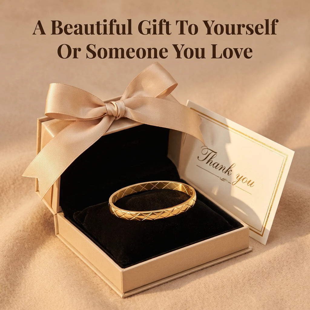Classic Luxury Textured Bracelet—Elegant everyday jewelry designed for the transformed you.
