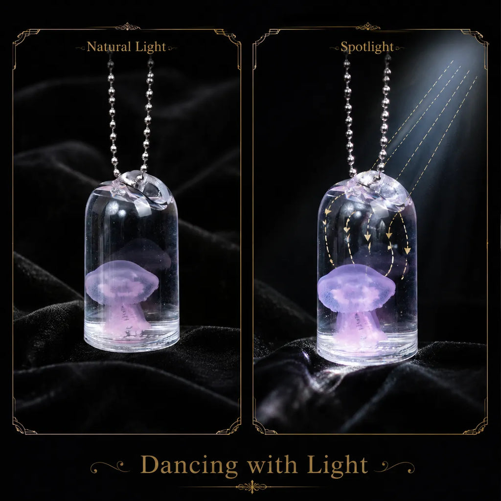 The Oceanic Phantom | Hand-Preserved Real Jellyfish Wet Specimen in Glass Vial