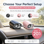 360° Car Vent Cooling Fan with LED Display