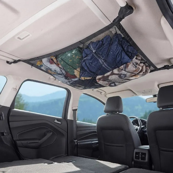 Transform Your Messy Car into a Spacious Oasis – The Ultimate Ceiling Cargo Net