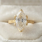 The Sunflower Marquise Ring: Vintage Hand-Engraved Elegance That Never Snags-Last Day Sale-90% OFF🔥