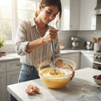 The Effortless Semi-Automatic Whisk™ | 360° Rotating Hand Push Blender & Frother for Baking, Coffee & Eggs