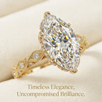 Timeless Marquise Cut Solitaire Ring | D/VVS1 Brilliant Diamond Elegance