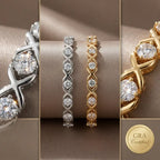 Moissanite XOXO Infinite Bracelet | D-Color VVS1 Tennis Bracelet with Secure Dual-Buckle