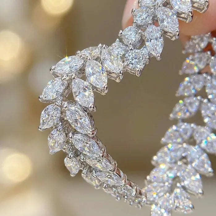 Vine Rhinestone Heart Dangle Earrings | Feather-Light, Hypoallergenic & Pain-Free Elegance-Last Day Sale-90% OFF🔥
