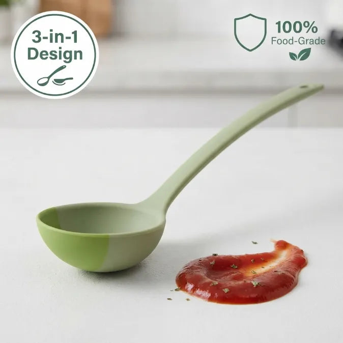 Multipurpose Flexible Silicone Spatula Spoon - Heat Resistant & Non-Scratch for Non-Stick Pans