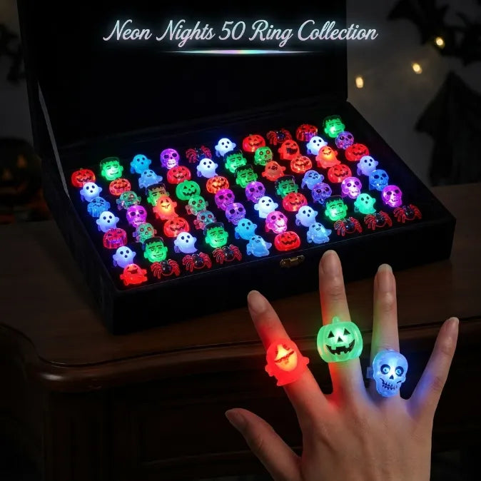 LED Light-Up Halloween Rings (The #1 Non-Candy Party Favor)
