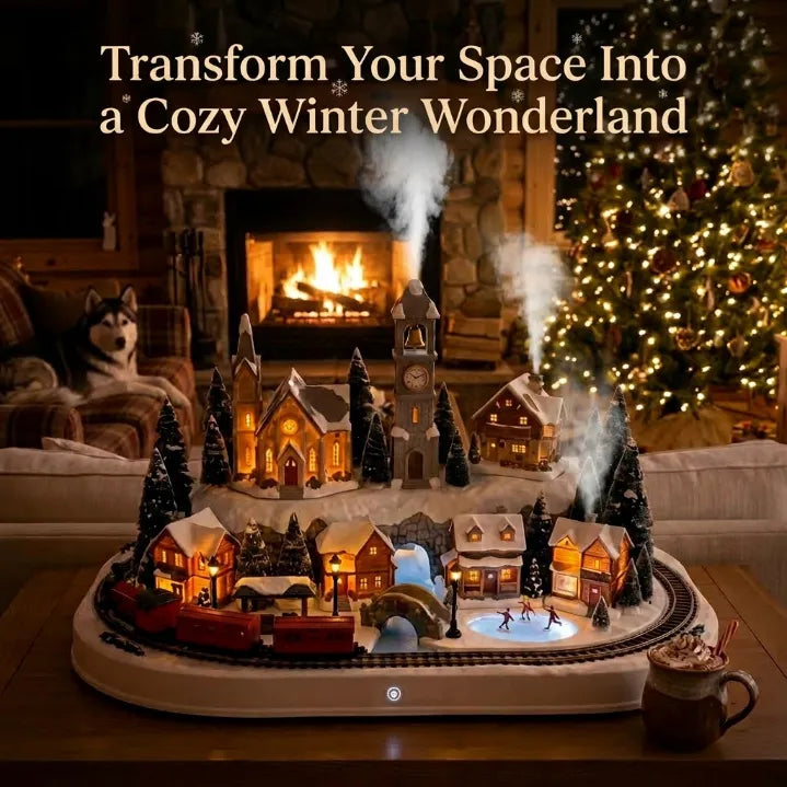 Volcano Flame Essential Oil Diffuser & Cool Mist Humidifier | Warm Ambient Flame Light