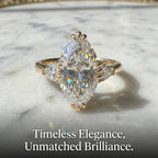Vintage Marquise Moissanite Ring | Slenderizing  Luxury for Women
