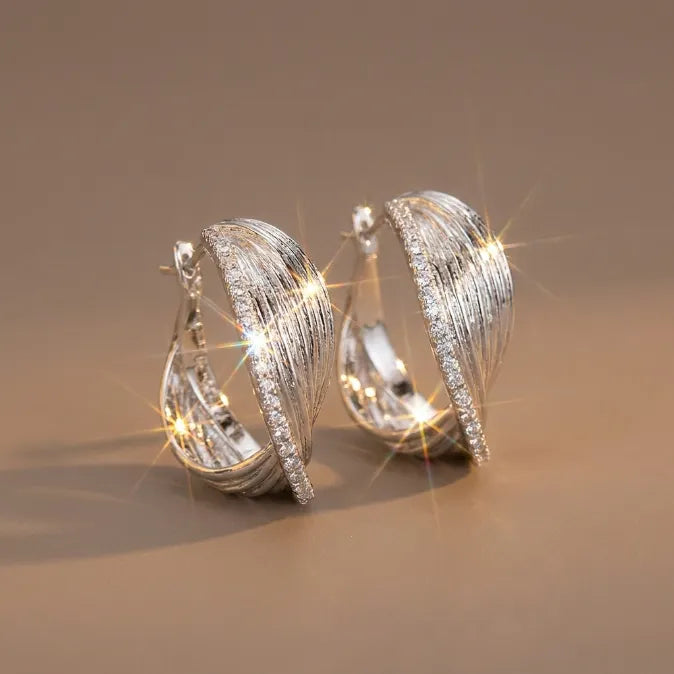 Radiant Twist Lightweight Huggie Earrings | Hypoallergenic Everyday Luxury-Last Day Sale-90% OFF🔥