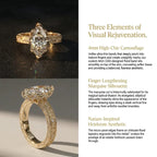 The Empress Marquise Silhouette Ring — Finger-Lengthening 4mm Comfort Band