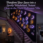 Glow-in-the-Dark Spooky Squeeze Wall Decors & Halloween Sensory Toys Bundle