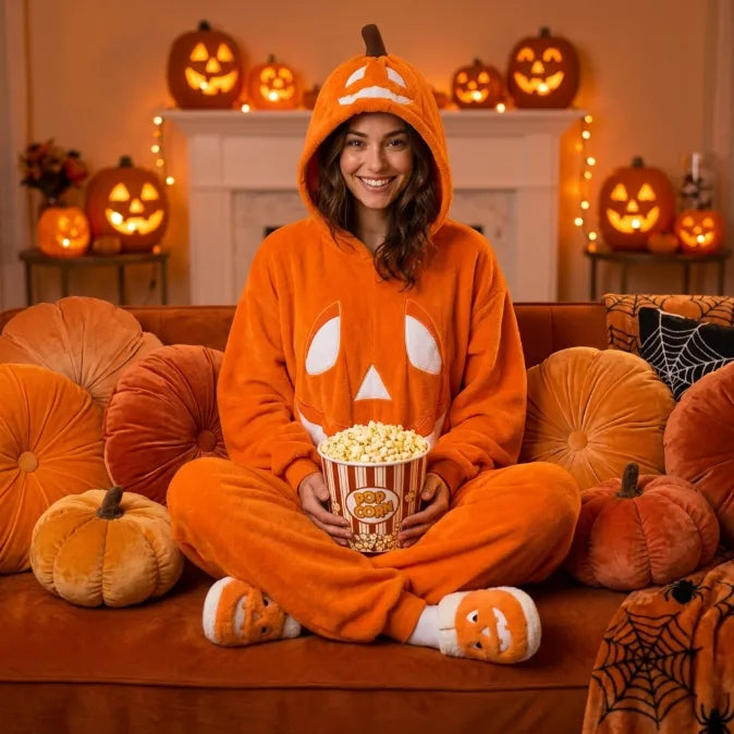 The Official Spooky Season Onesie | Ultra-Plush Pumpkin Loungewear