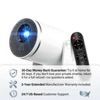 Halloween Edition Smart 1080P Mini Projector | 220° Rotatable Auto-Focus Outdoor & Window Movie Theater for Bedroom, Camping & Parties