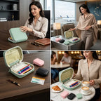 Waterproof Travel Pill & Vitamin Organizer Set --Your Daily Wellness Companion, Wherever Life Takes You