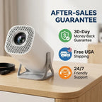 Smart 180° Rotatable HD Projector for Ceiling – WiFi 6 & Bluetooth, Auto Keystone, 4K Support for Home & Bedtime Reading