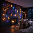 Glow-in-the-Dark Spooky Squeeze Wall Decors & Halloween Sensory Toys Bundle