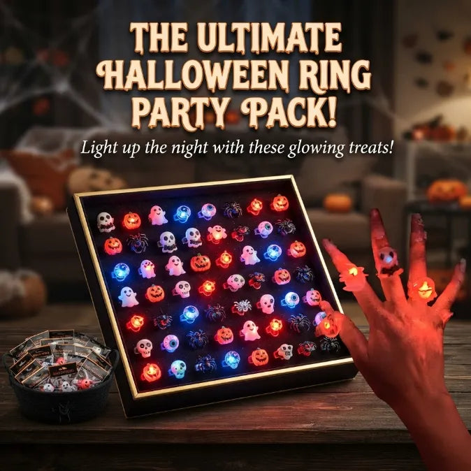 LED Light-Up Halloween Rings (The #1 Non-Candy Party Favor)