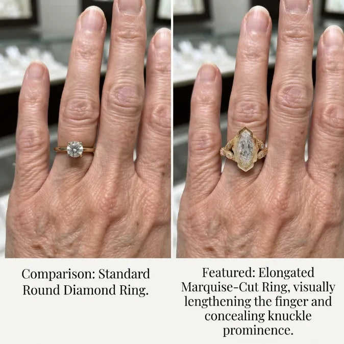 🔥 LAST DAY — 90% OFF 🔥 Vintage 2.57ct Marquise Step Cut Heirloom Engagement Ring in 18K Gold