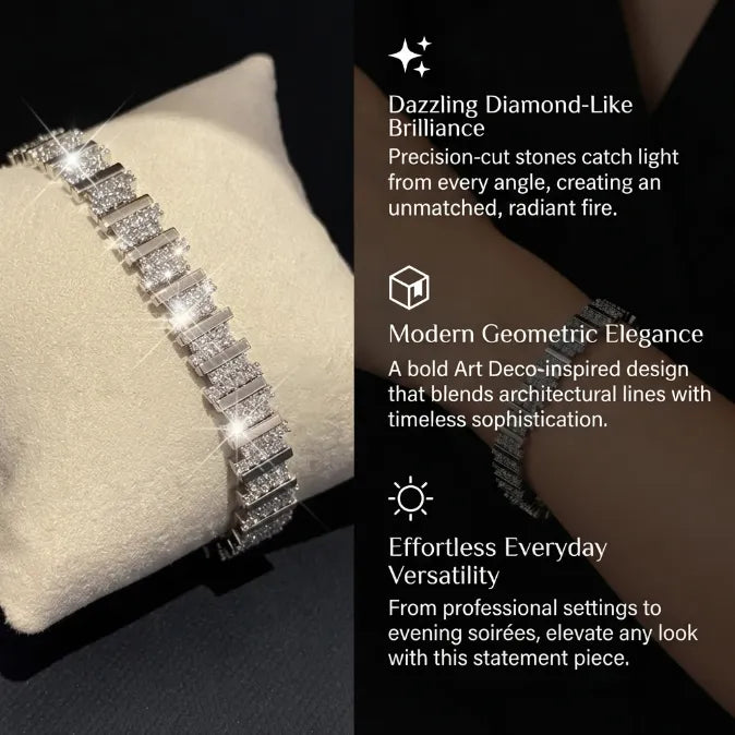 🔥 LAST DAY — 90% OFF 🔥D-Color Moissanite Tennis Bracelet – Brilliant Diamond-Like Sparkle, 14K Gold Plated & Hypoallergenic