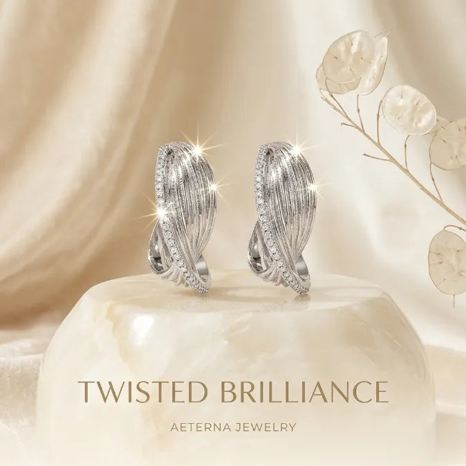 Radiant Twist Lightweight Huggie Earrings | Hypoallergenic Everyday Luxury-Last Day Sale-90% OFF🔥