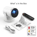 Halloween Edition Smart 1080P Mini Projector | 220° Rotatable Auto-Focus Outdoor & Window Movie Theater for Bedroom, Camping & Parties