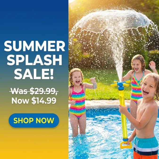 360° Tornado Splash Water Blaster - Capacity Quick-Reload Water Cannon for Summer Pool & Beach Battles