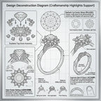 The Eternal Crown Halo Ring – Hand-Set Artisan Solitaire