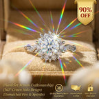 The Eternal Crown Halo Ring – Hand-Set Artisan Solitaire