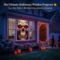 Halloween Edition Smart 1080P Mini Projector | 220° Rotatable Auto-Focus Outdoor & Window Movie Theater for Bedroom, Camping & Parties