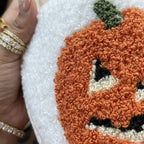 Spooky Cozy Plush Pumpkin House Slippers - Soft Fleece Non-Slip Halloween Footwear