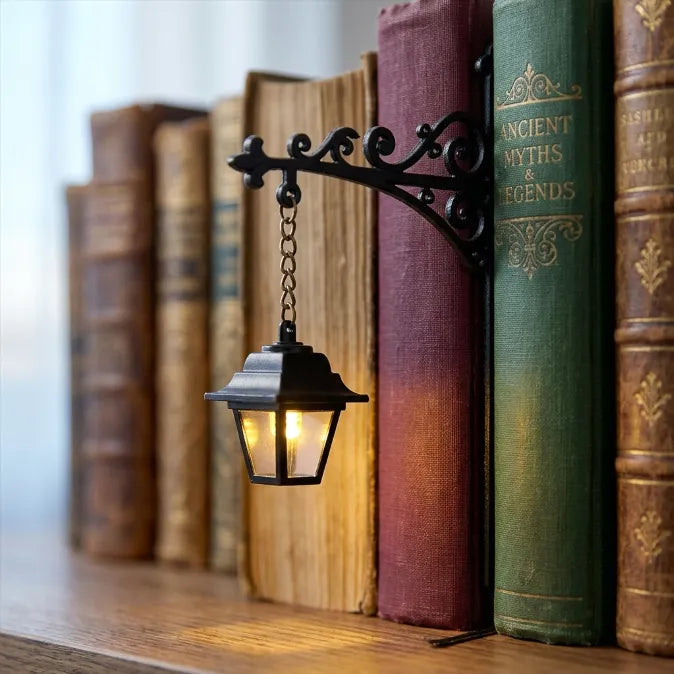 The Original Book Nook Light | Vintage Streetlight & Cozy Reading Ghost