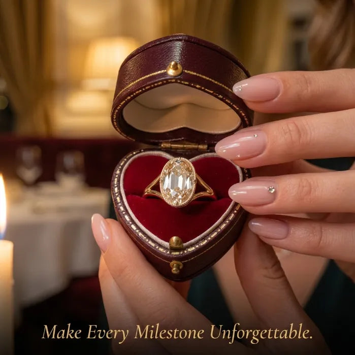 🔥 LAST DAY — 90% OFF 🔥Vintage Oval Solitaire Ring | 14K Gold Finish Quiet Luxury Statement Ring for Women