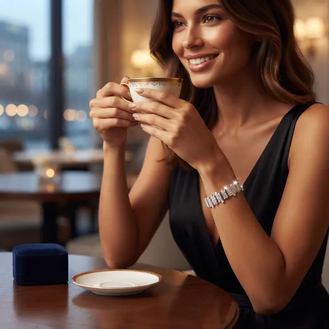 🔥 LAST DAY — 90% OFF 🔥D-Color Moissanite Tennis Bracelet – Brilliant Diamond-Like Sparkle, 14K Gold Plated & Hypoallergenic
