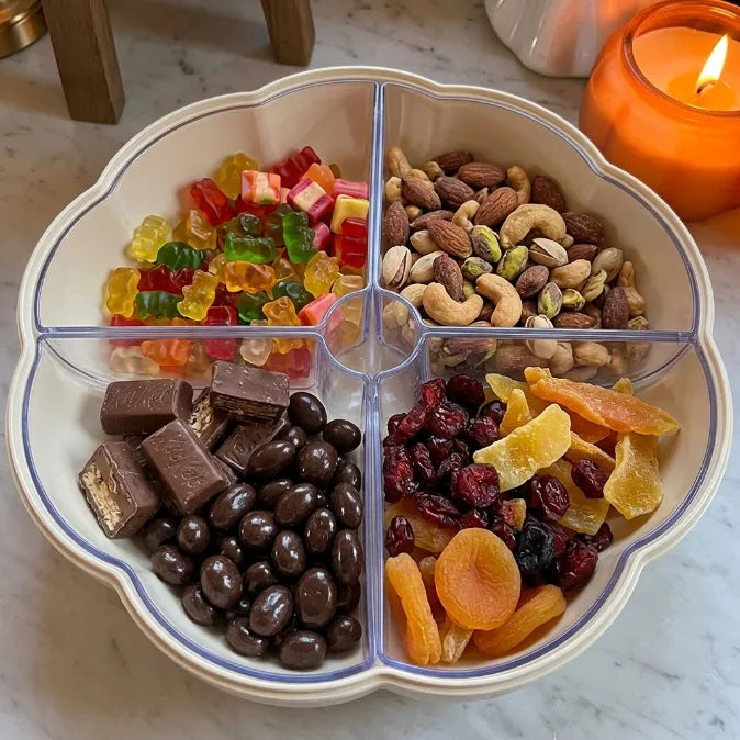 Multi-Functional Double-Layer Pumpkin Snack Container – Keeps Treats Separated & Fresh for Movie Nights