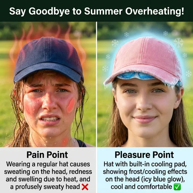 Premium Soothing Cooling Crown – Ergonomic Gel Insert for All-Day Outdoor Comfort