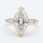 Vintage Marquise Moissanite Ring | Slenderizing  Luxury for Women