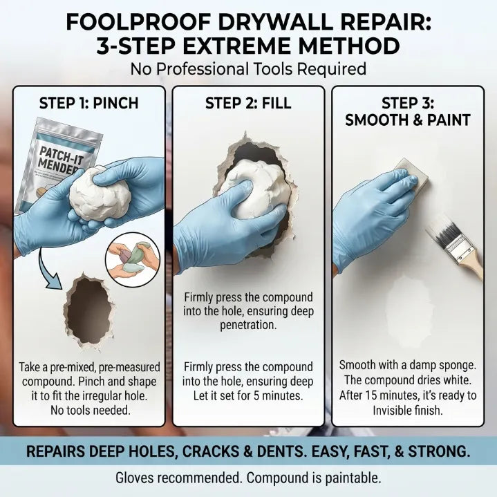 Universal Household Repair Putty & Strong Adhesive Clay - Fast Drying Multi-Surface Fixer
