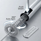 The Effortless Semi-Automatic Whisk™ | 360° Rotating Hand Push Blender & Frother for Baking, Coffee & Eggs